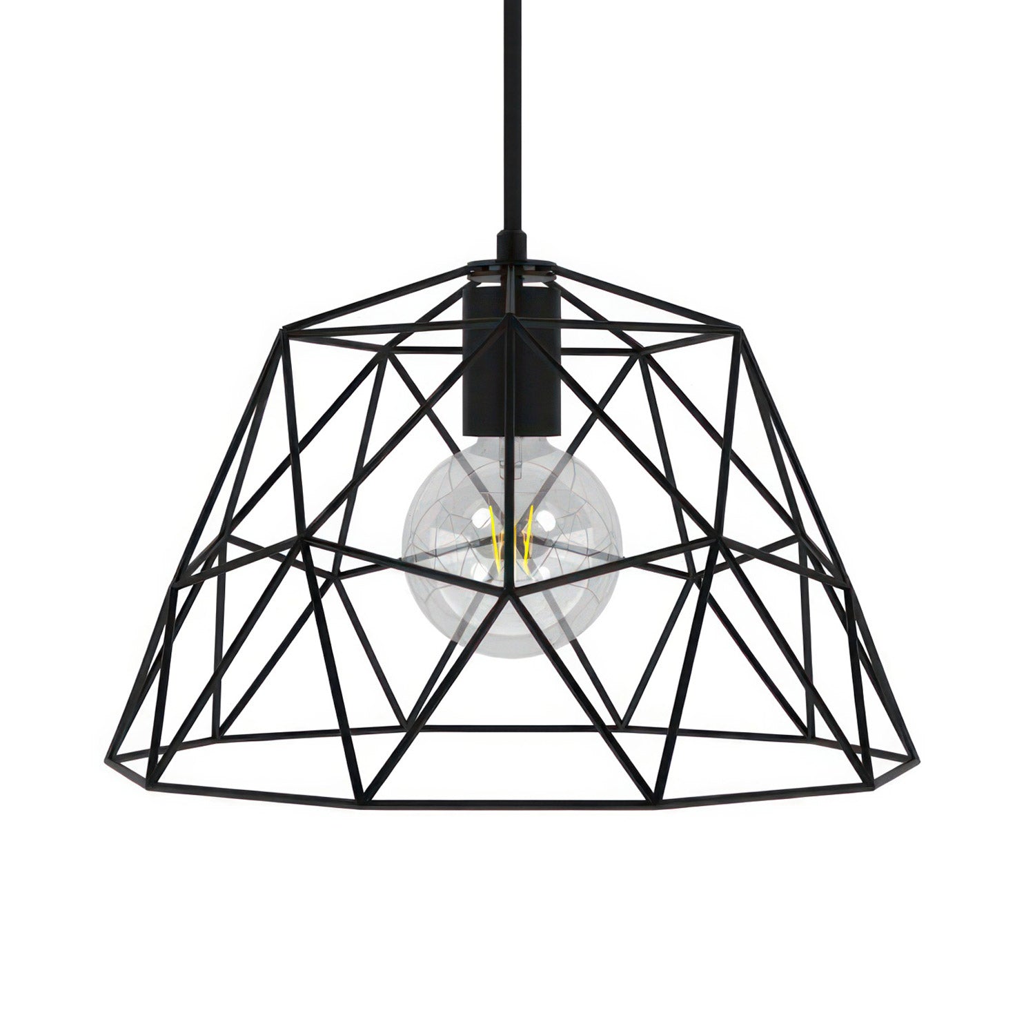 Závěsná lampa Dome s textilním kabelem, průměr 350 mm, stmívatelná E27, 7W