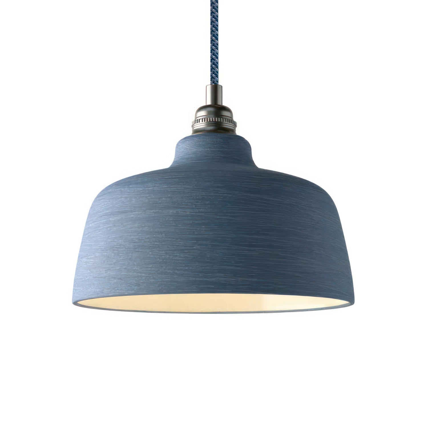 Závěsná lampa s keramickým stínidlem 240 mm, 120 cm textilní kabel