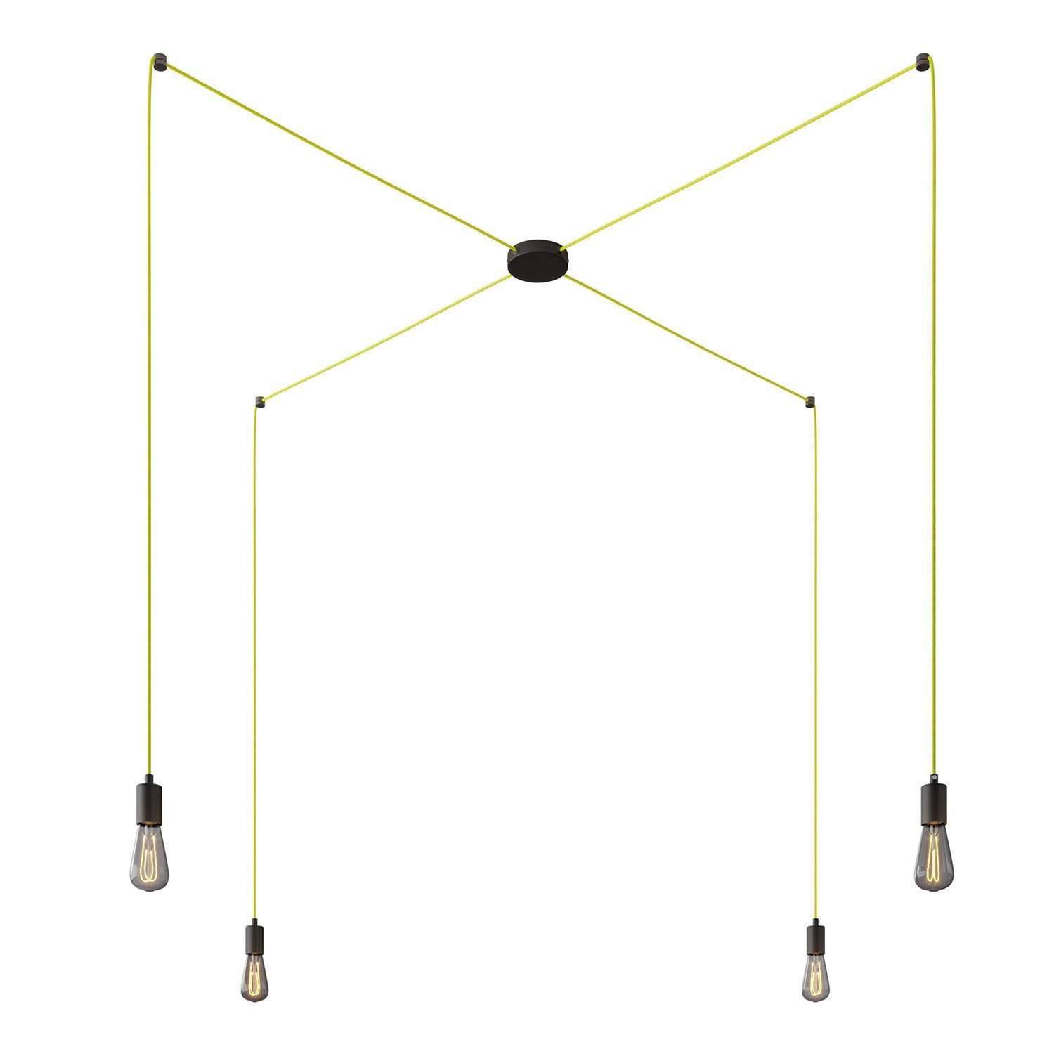Spider - závěsné svítidlo se 4 světly, průměr baldachýnu 120 mm, max 105 W na objímku