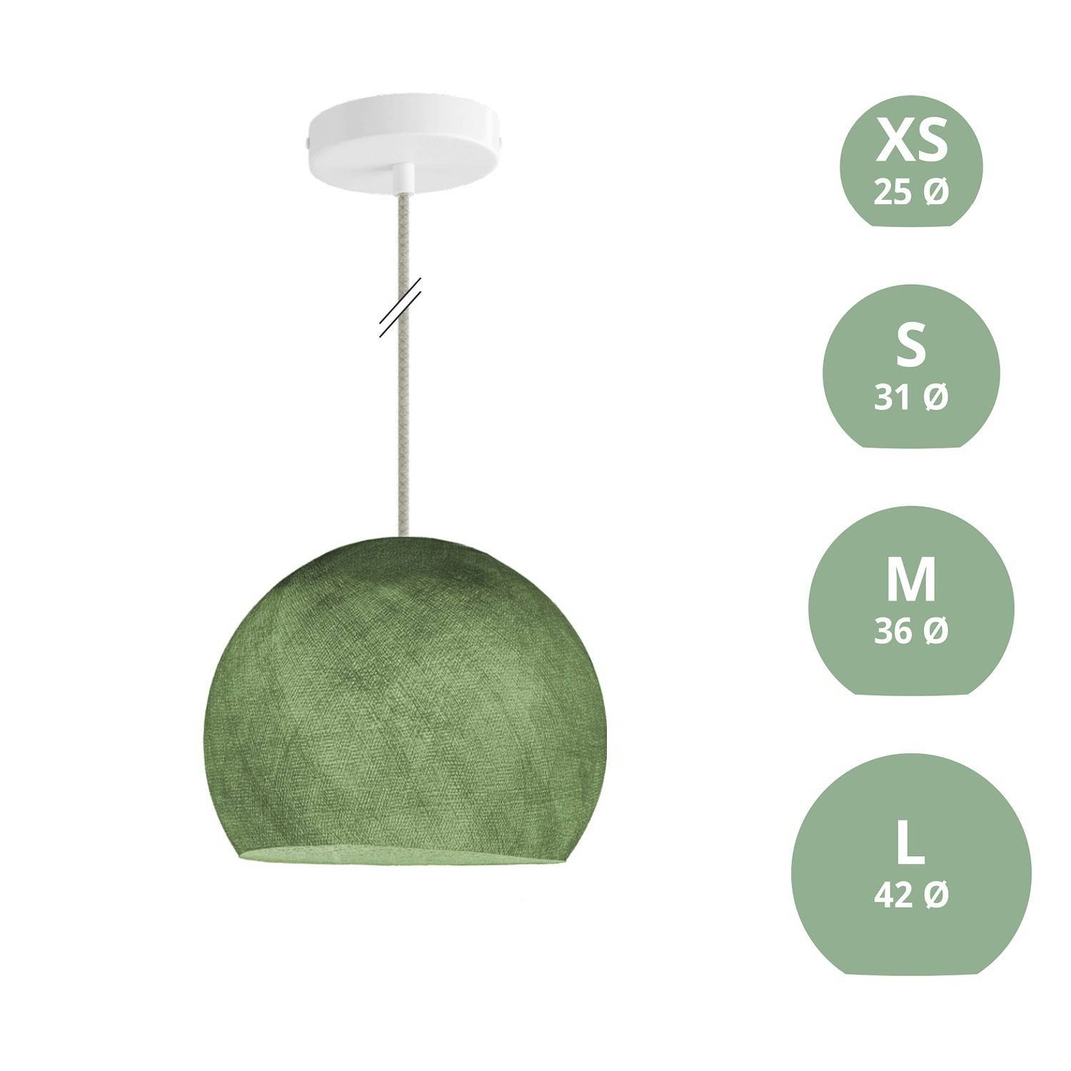 Závěsná lampa Kupole z PE vlákna, 120 cm kabel, max 20 W