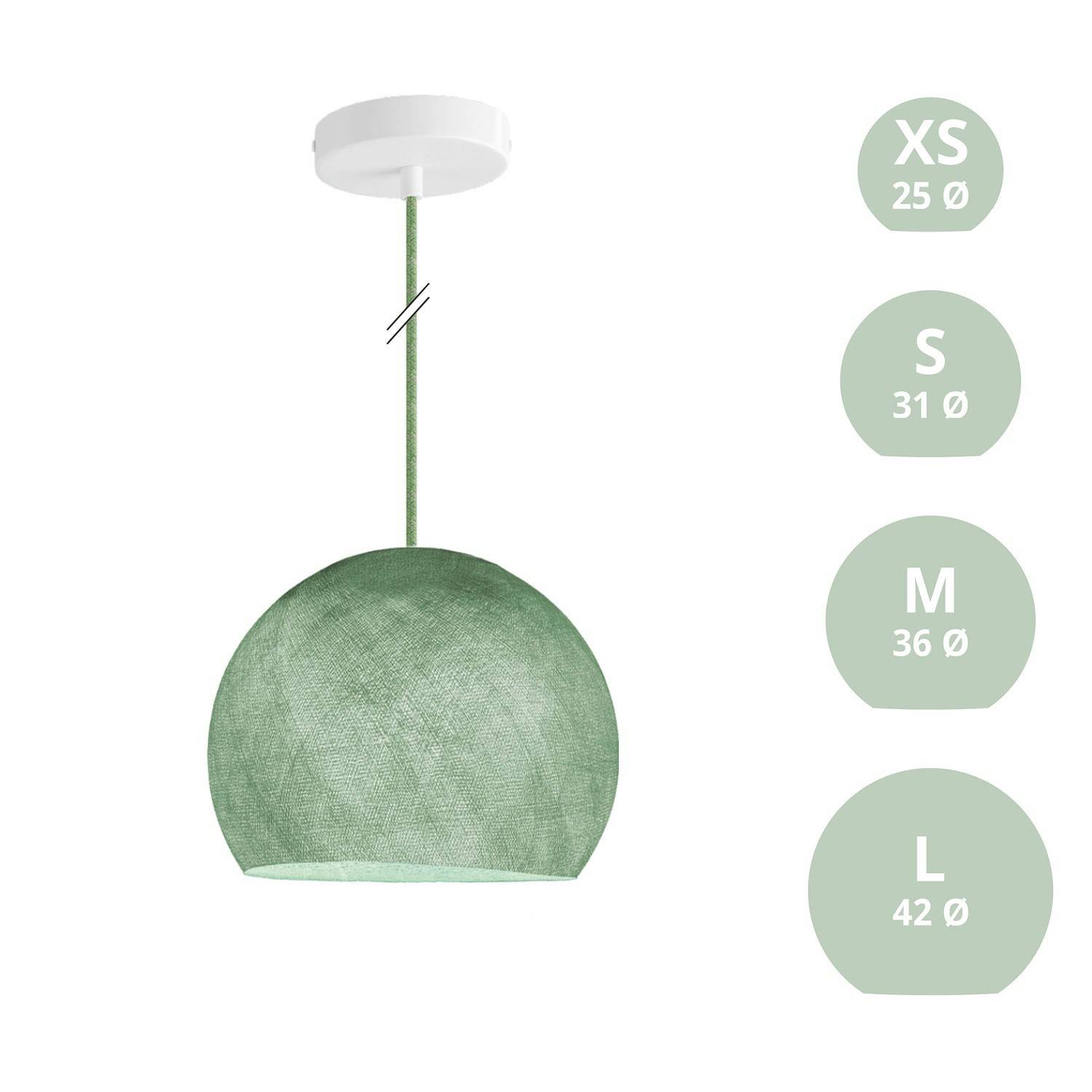 Závěsná lampa Kupole z PE vlákna, 120 cm kabel, max 20 W