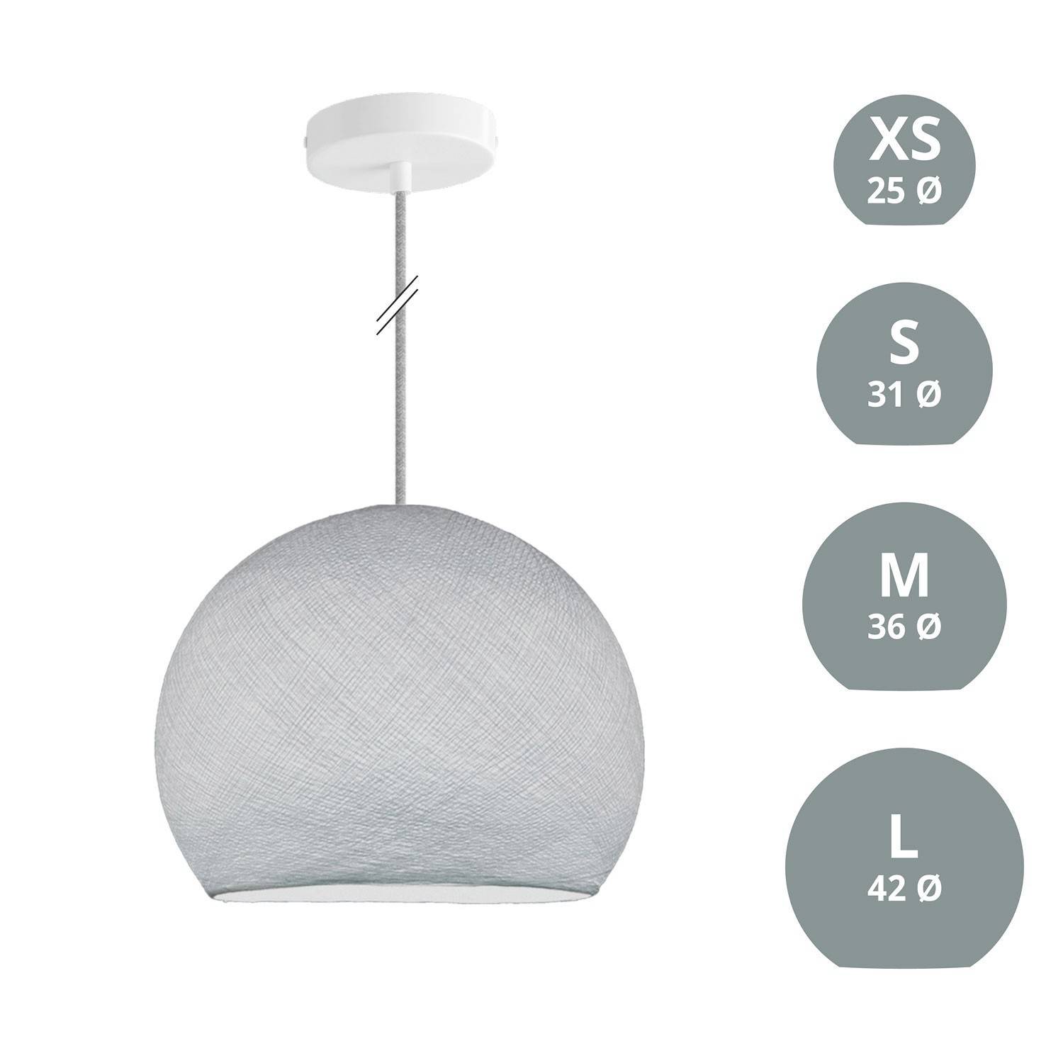 Závěsná lampa Kupole z PE vlákna, 120 cm kabel, max 20 W