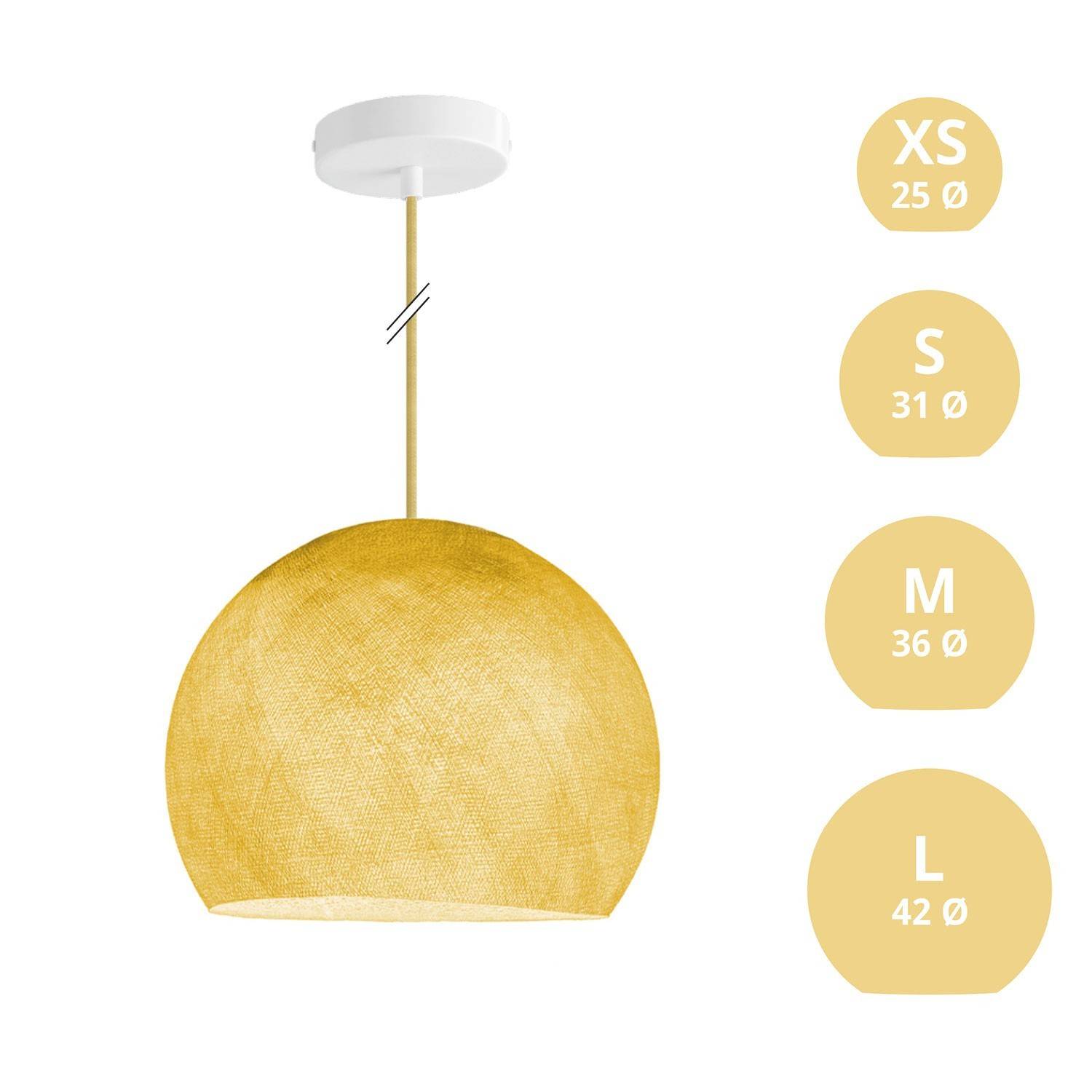 Závěsná lampa Kupole z PE vlákna, 120 cm kabel, max 20 W