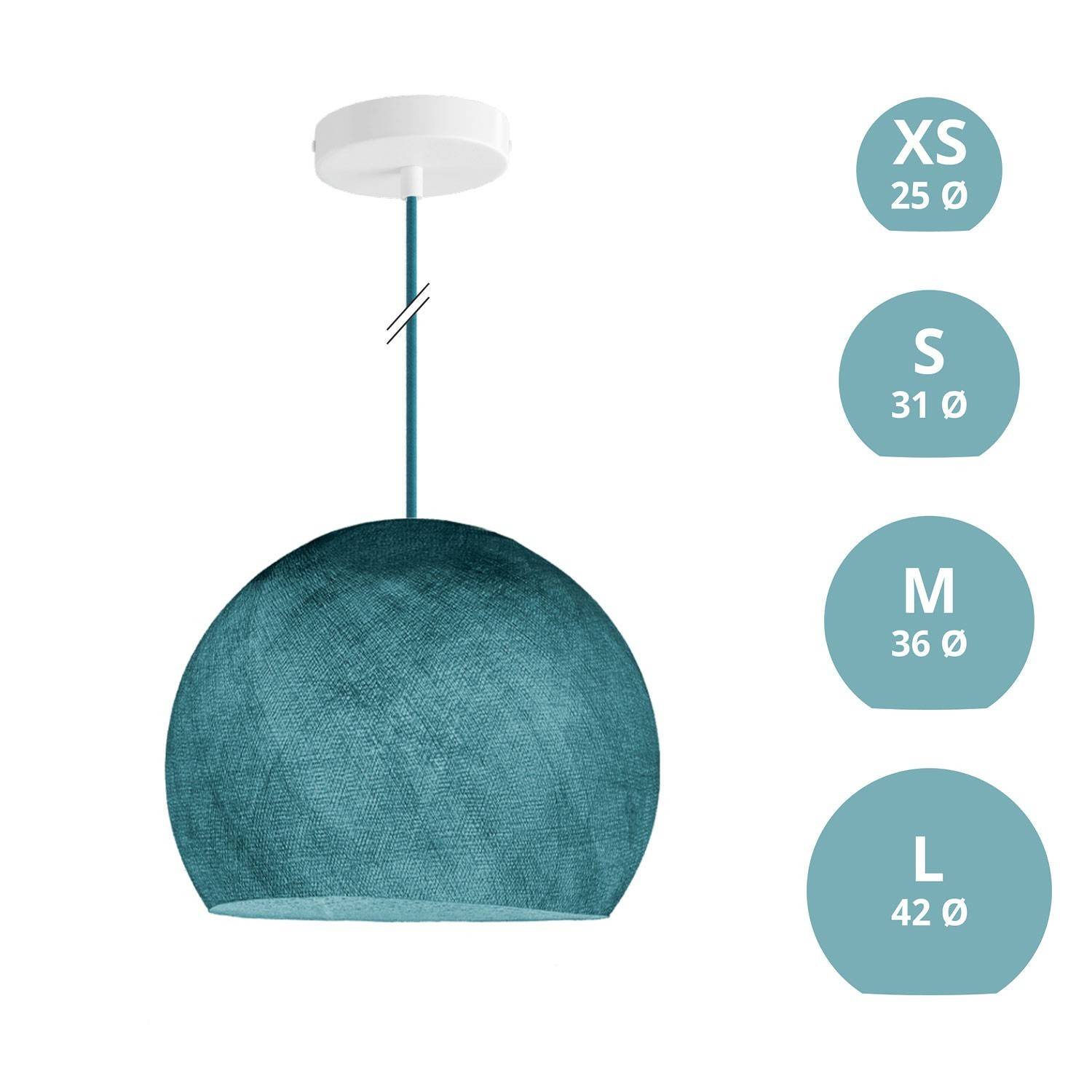 Závěsná lampa Kupole z PE vlákna, 120 cm kabel, max 20 W