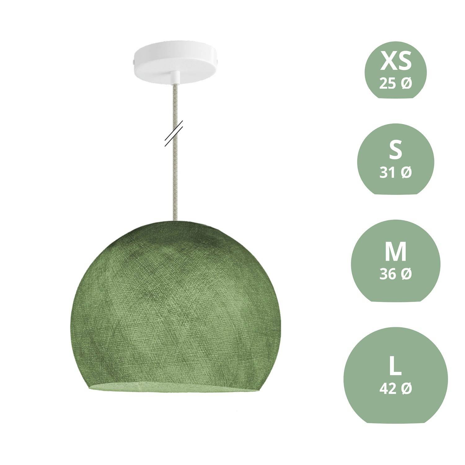 Závěsná lampa Kupole z PE vlákna, 120 cm kabel, max 20 W