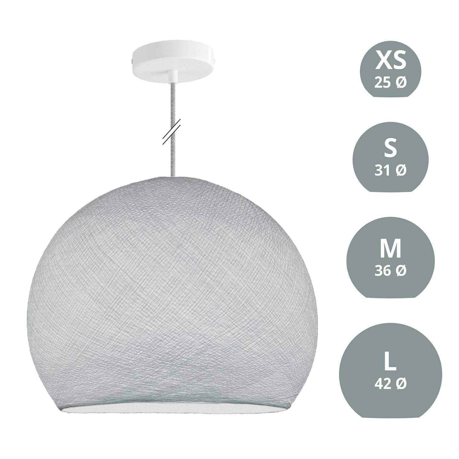 Závěsná lampa Kupole z PE vlákna, 120 cm kabel, max 20 W