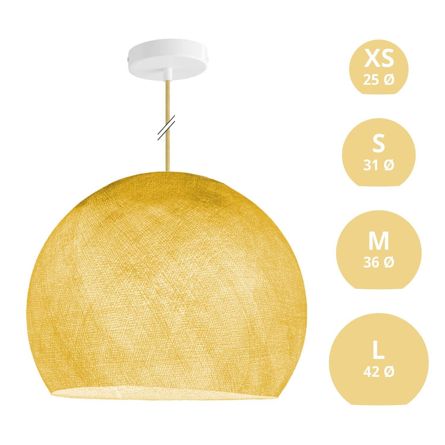 Závěsná lampa Kupole z PE vlákna, 120 cm kabel, max 20 W