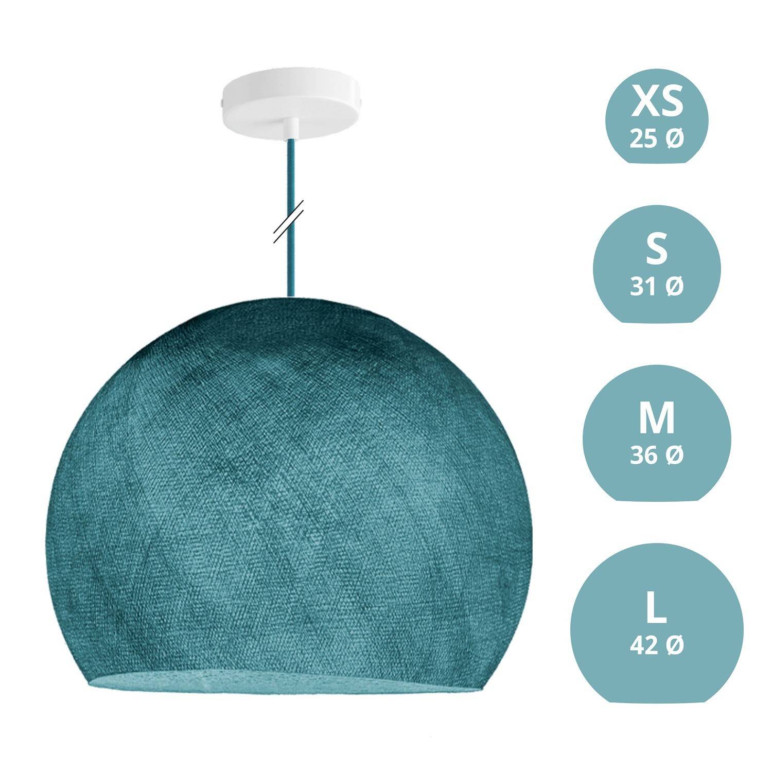 Závěsná lampa Kupole z PE vlákna, 120 cm kabel, max 20 W