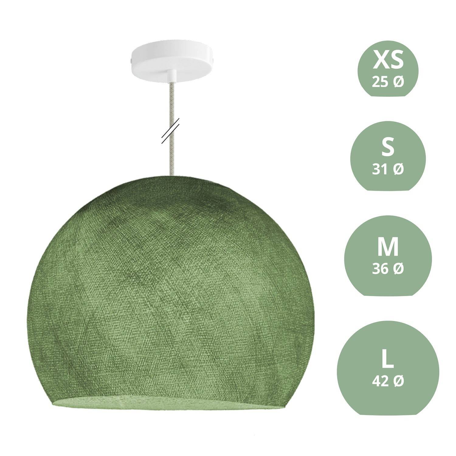 Závěsná lampa Kupole z PE vlákna, 120 cm kabel, max 20 W
