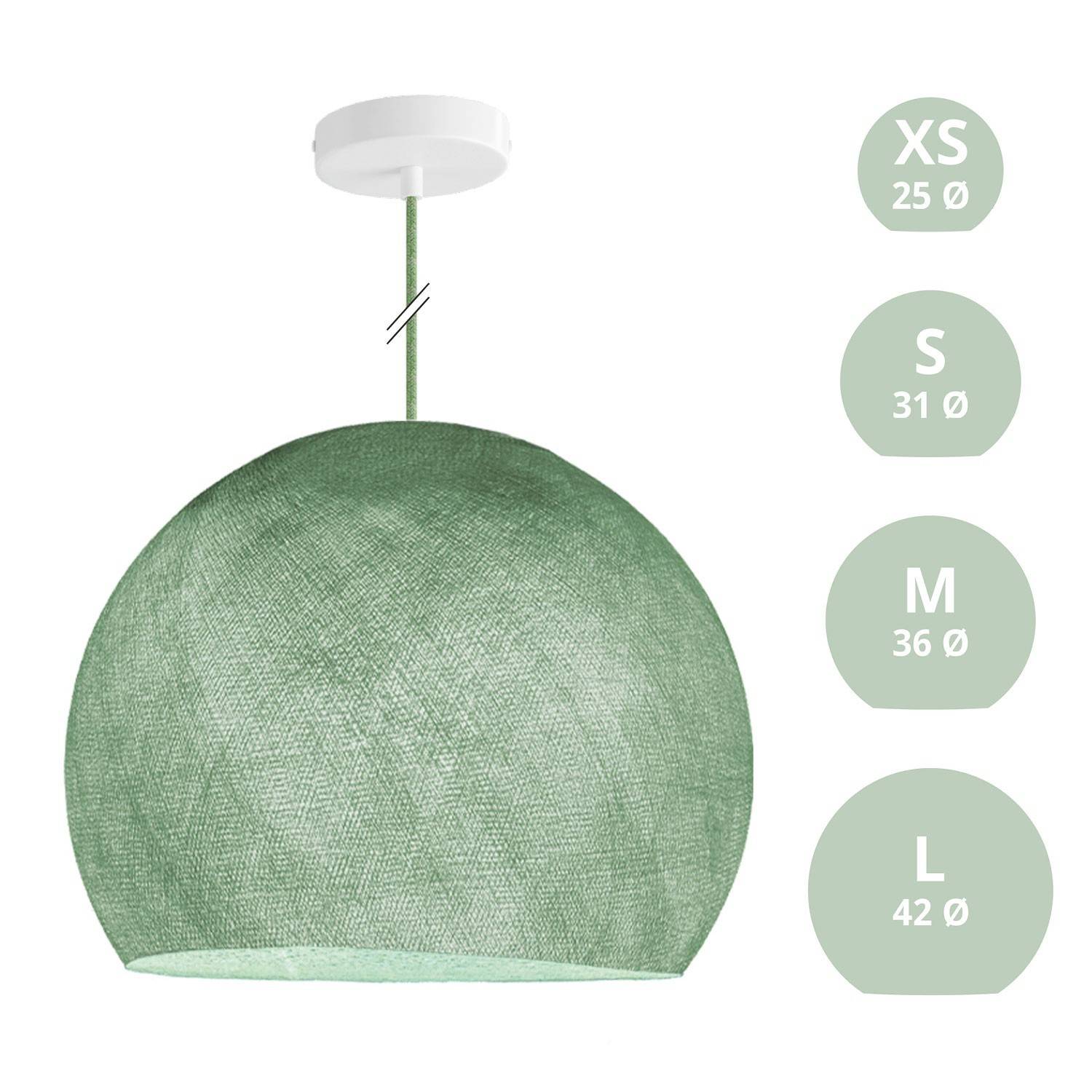 Závěsná lampa Kupole z PE vlákna, 120 cm kabel, max 20 W