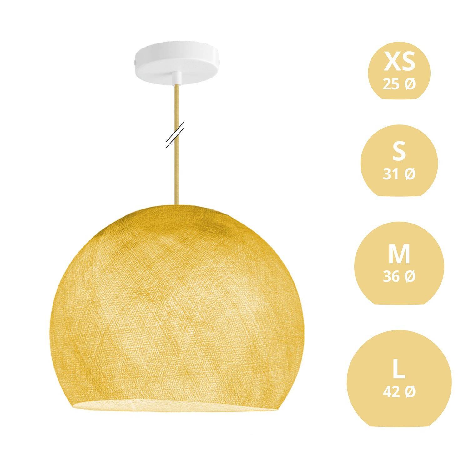 Závěsná lampa Kupole z PE vlákna, 120 cm kabel, max 20 W
