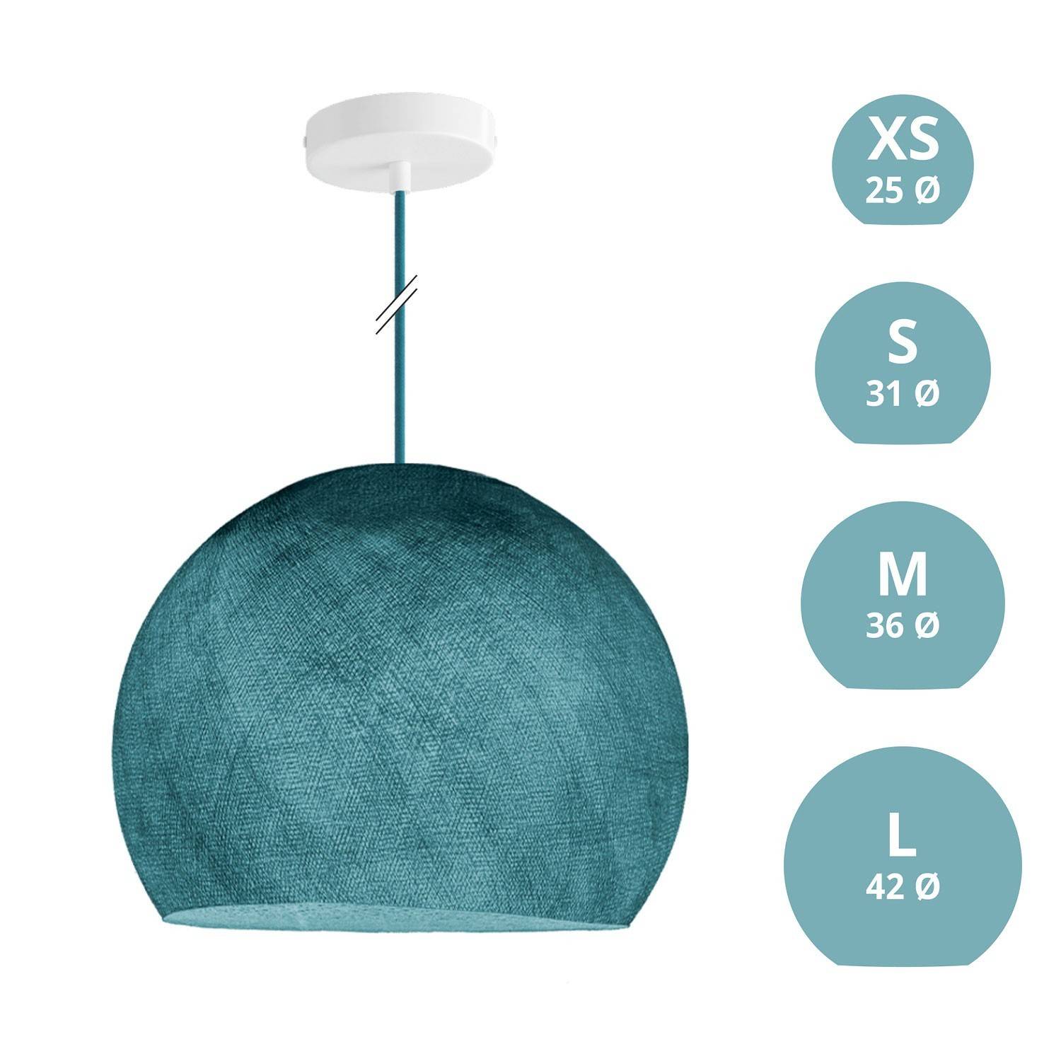Závěsná lampa Kupole z PE vlákna, 120 cm kabel, max 20 W