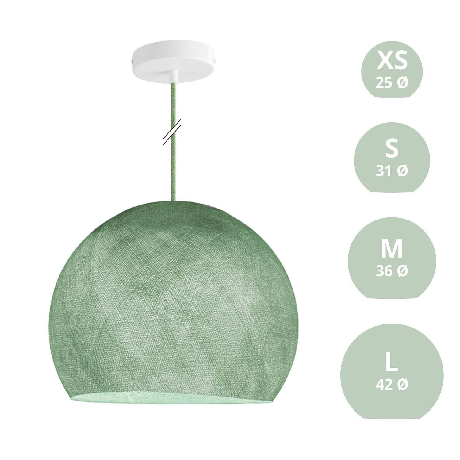 Závěsná lampa Kupole z PE vlákna, 120 cm kabel, max 20 W