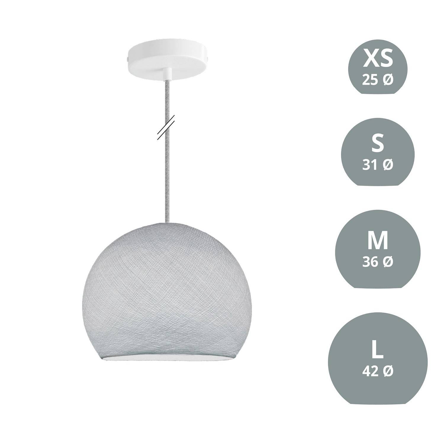 Závěsná lampa Kupole z PE vlákna, 120 cm kabel, max 20 W