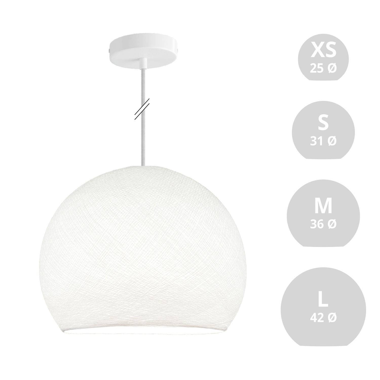 Závěsná lampa Kupole z PE vlákna, 120 cm kabel, max 20 W