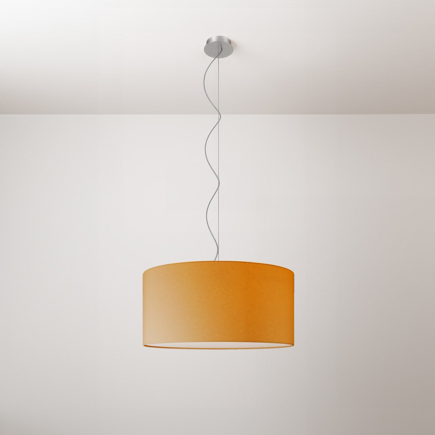 Závěsné svítidlo Cilindro Medium, průměr 48 cm, teplé světlo 2700K