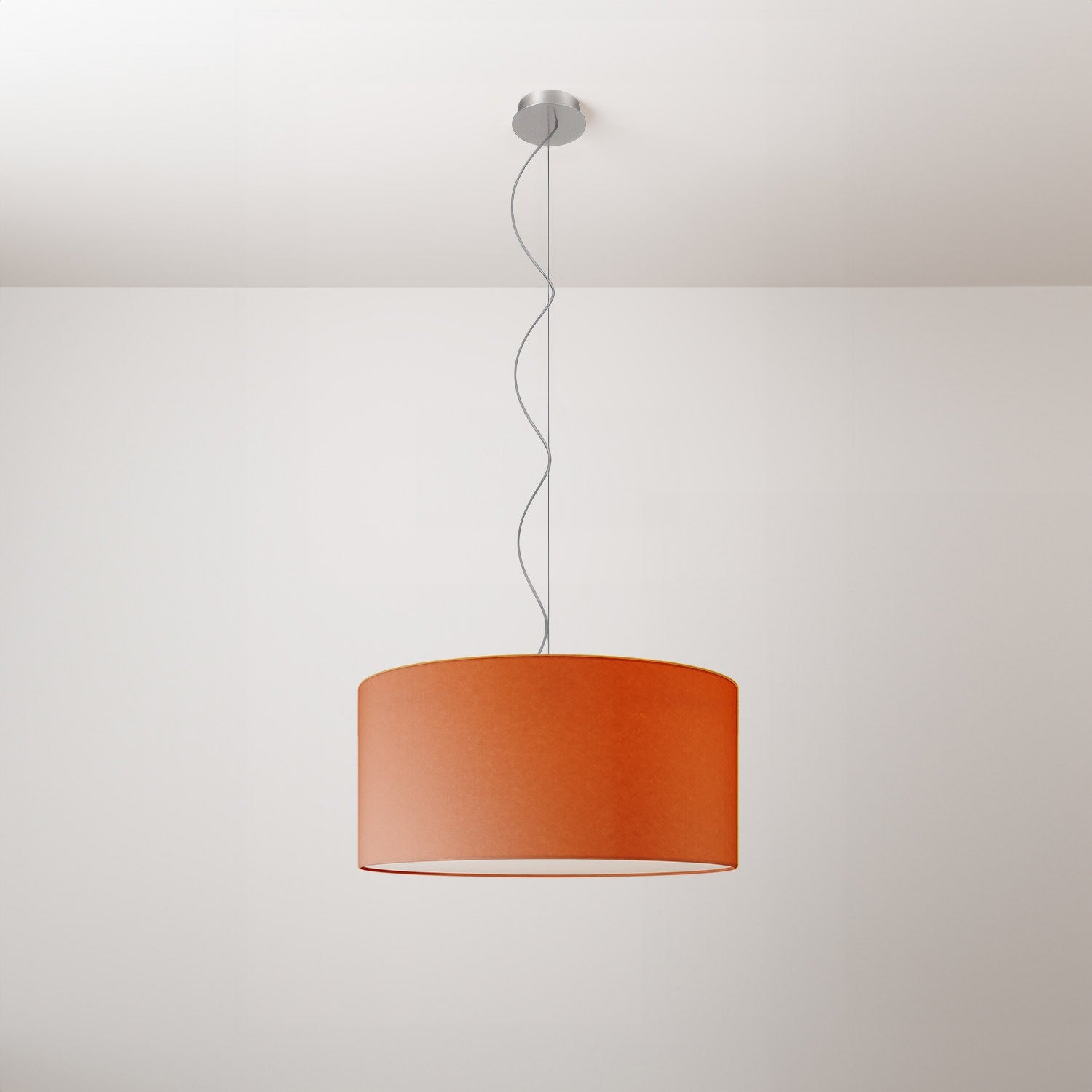 Závěsné svítidlo Cilindro Medium, průměr 48 cm, teplé světlo 2700K