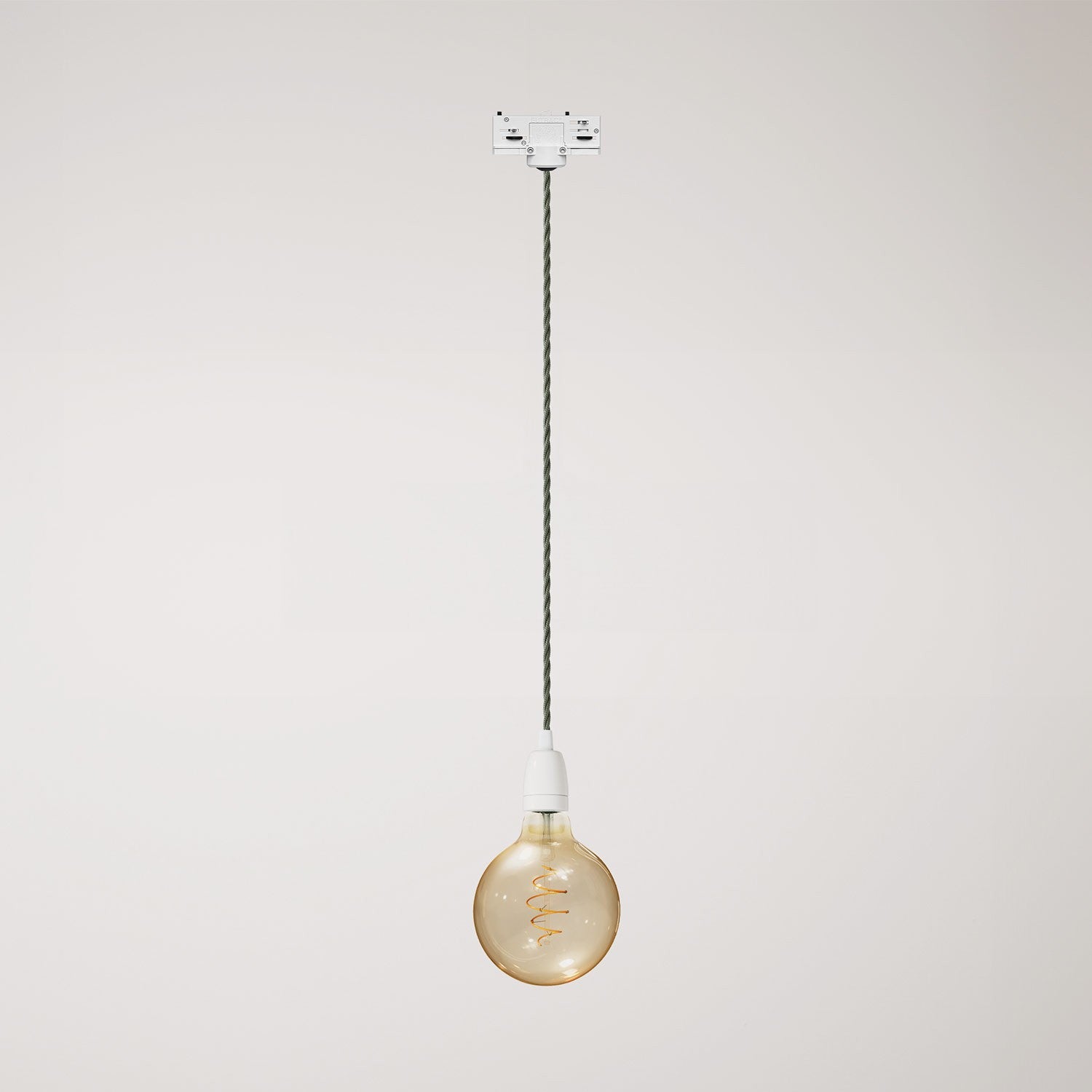 Klasická závěsná lampa s bílým porcelánem, 4 W, stmívatelná