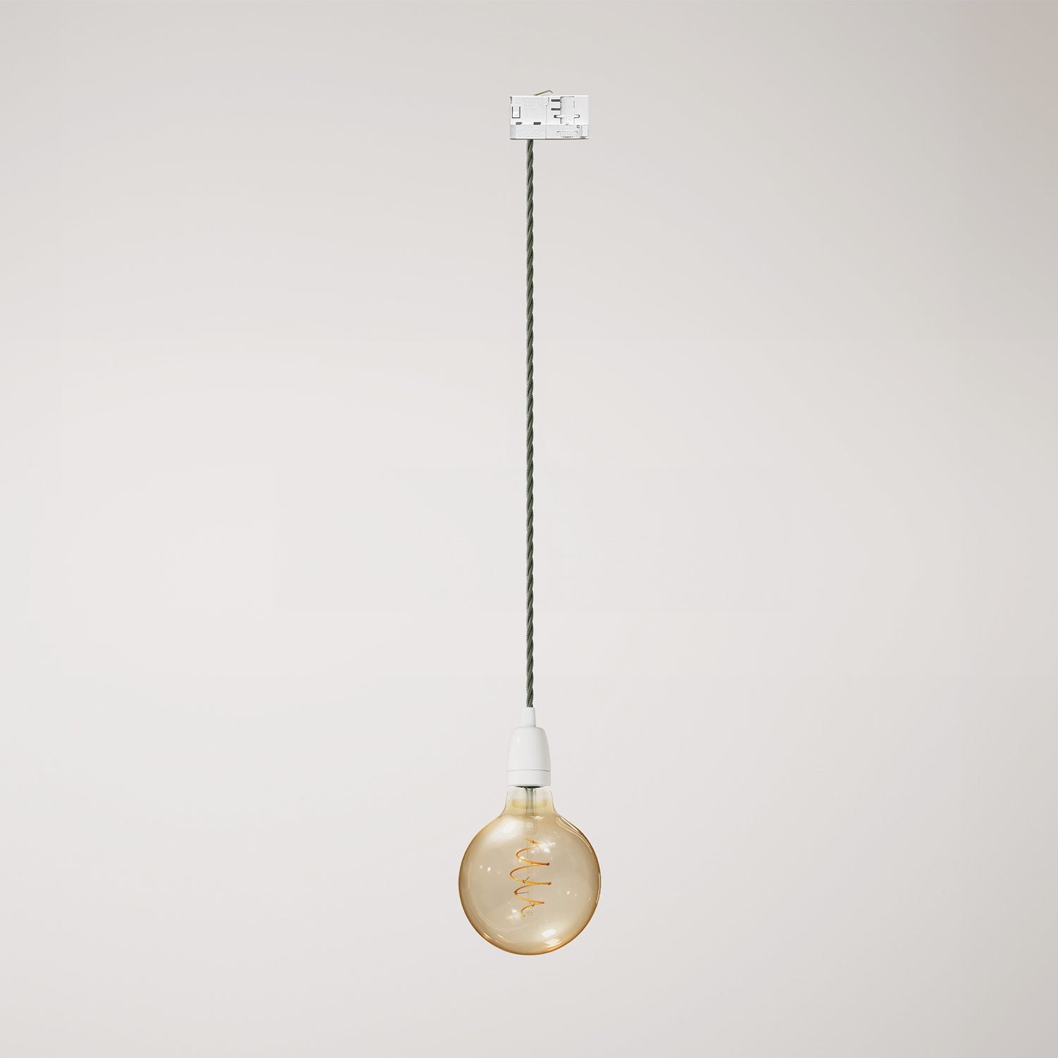 Klasická závěsná lampa s bílým porcelánem, 4 W, stmívatelná