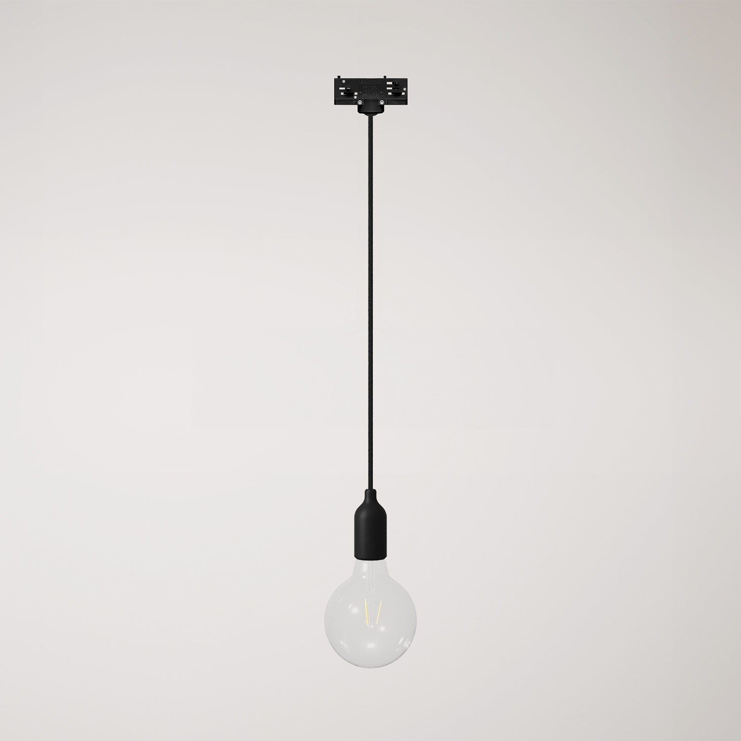 Silikonová závěsná lampa s textilním kabelem 120 cm, max. 53 W