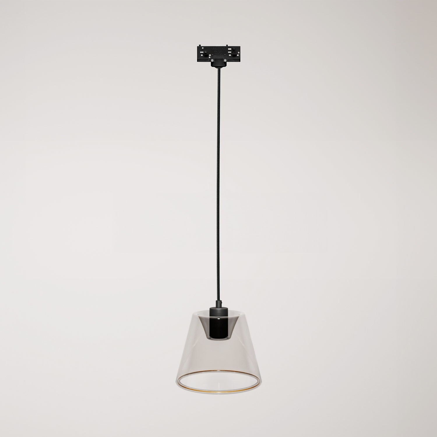 Závěsné svítidlo s kouřovou kuželovou žárovkou E27, 120 cm kabel, 6 W