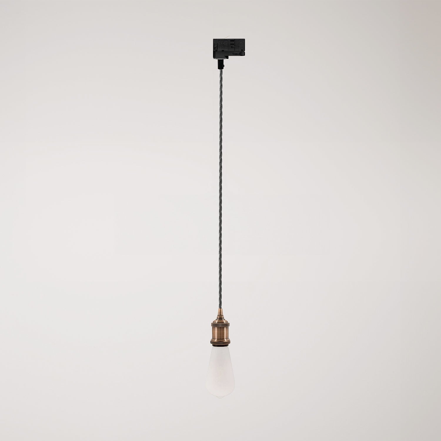 Vintage závěsná lampa s opleteným kabelem 120 cm a objímkou E27 max. 57 W