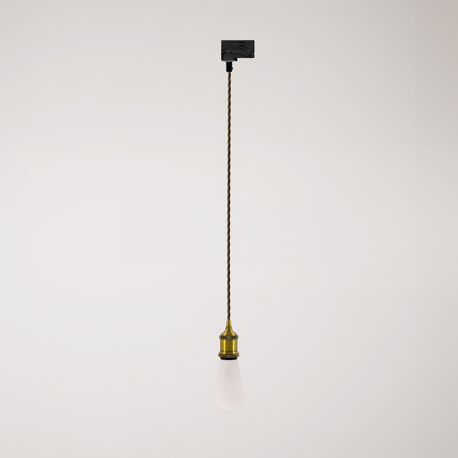 Vintage závěsná lampa s opleteným kabelem 120 cm a objímkou E27 max. 57 W