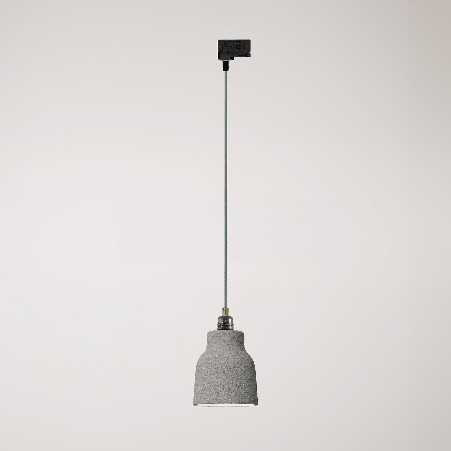 Závěsná lampa Vaso s keramickým stínidlem Ø 130 mm a kolejnicovým adaptérem