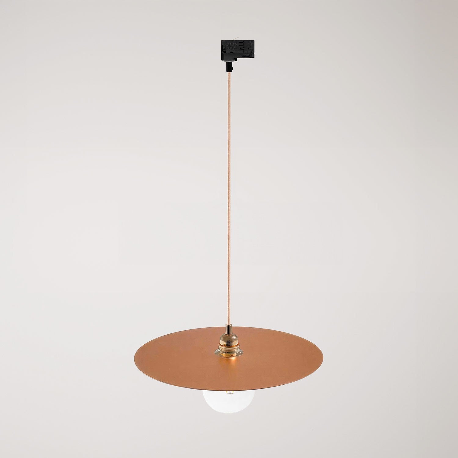 Závěsná lampa Ellepi XL s lakovaným železem, ø 400 mm, E27, max. 57 W