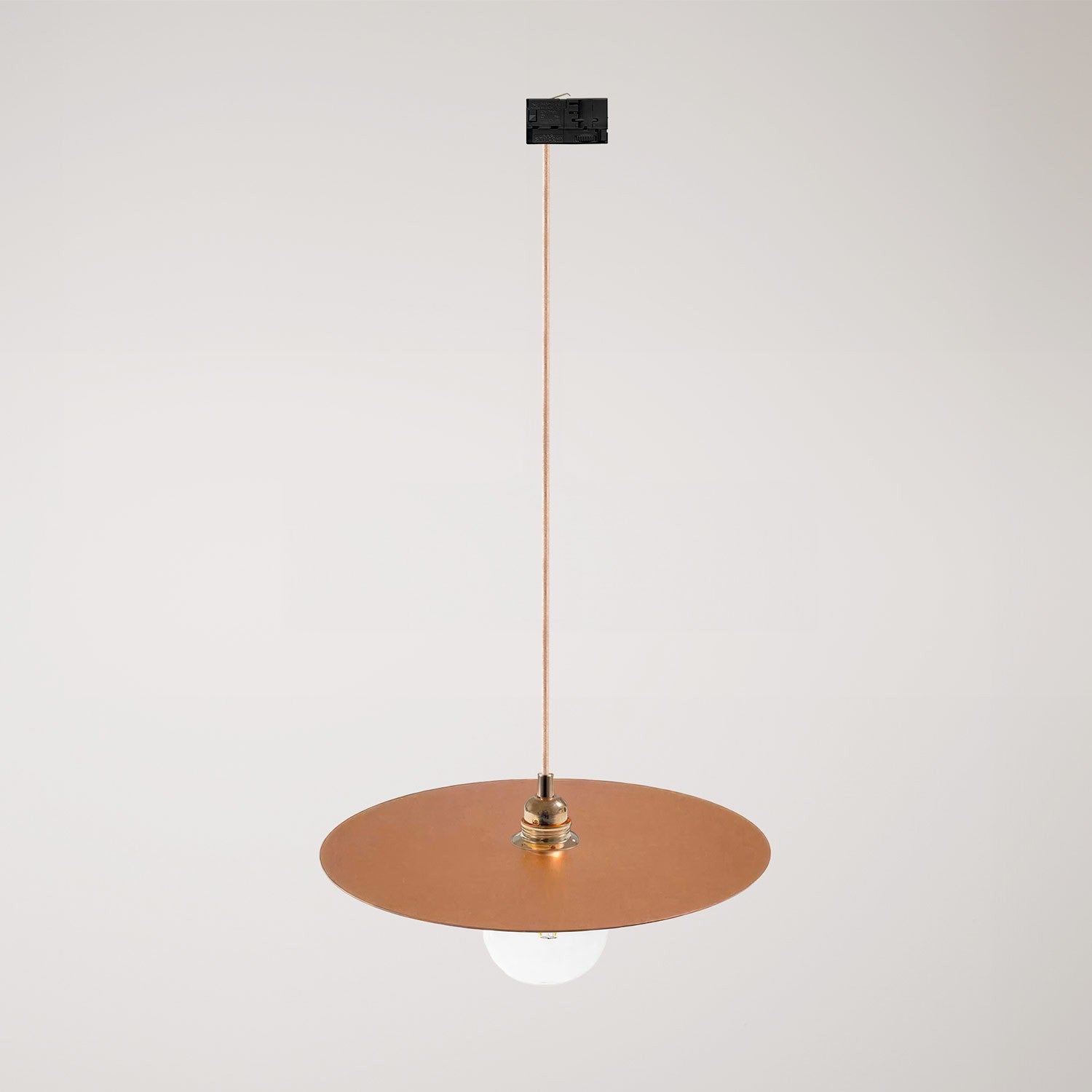 Závěsná lampa Ellepi XL s lakovaným železem, ø 400 mm, E27, max. 57 W