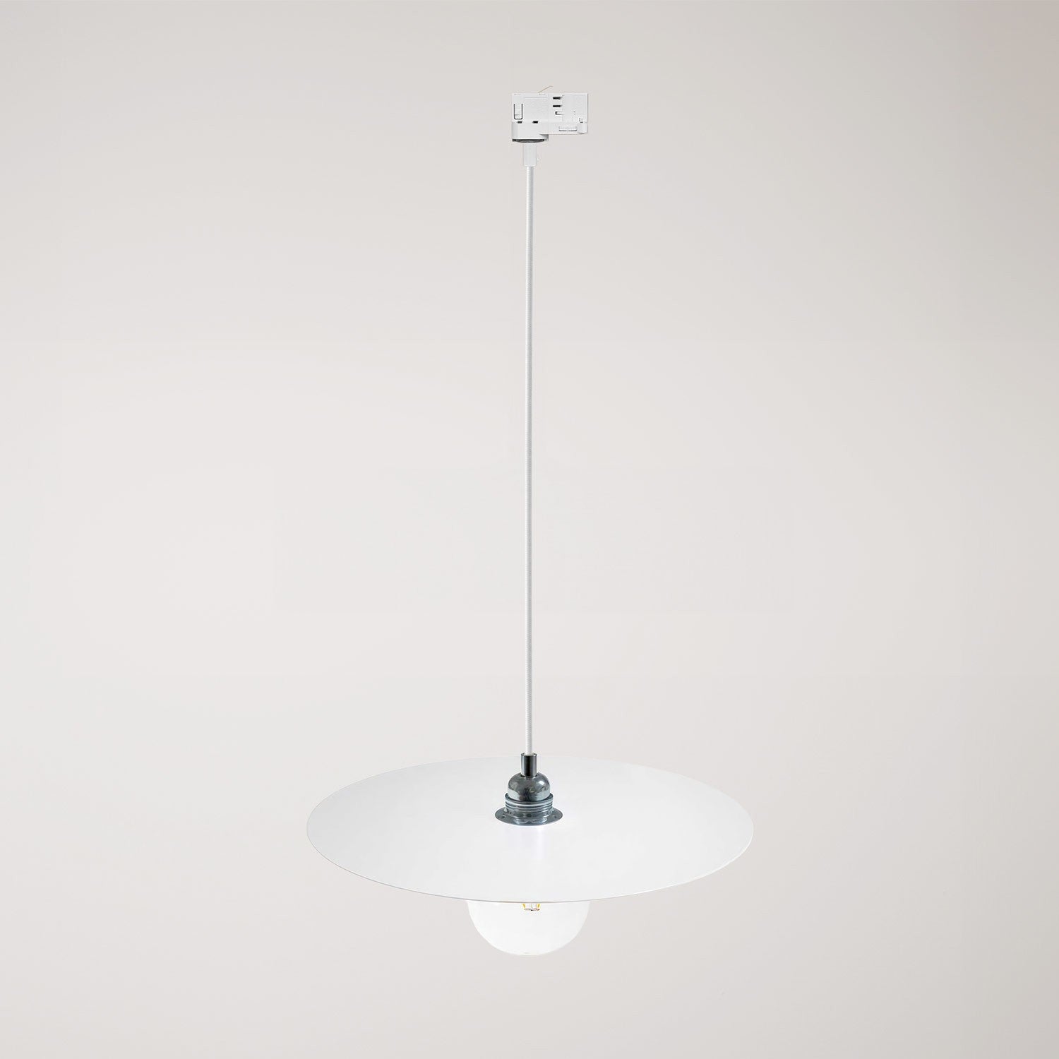 Závěsná lampa Ellepi XL s lakovaným železem, ø 400 mm, E27, max. 57 W