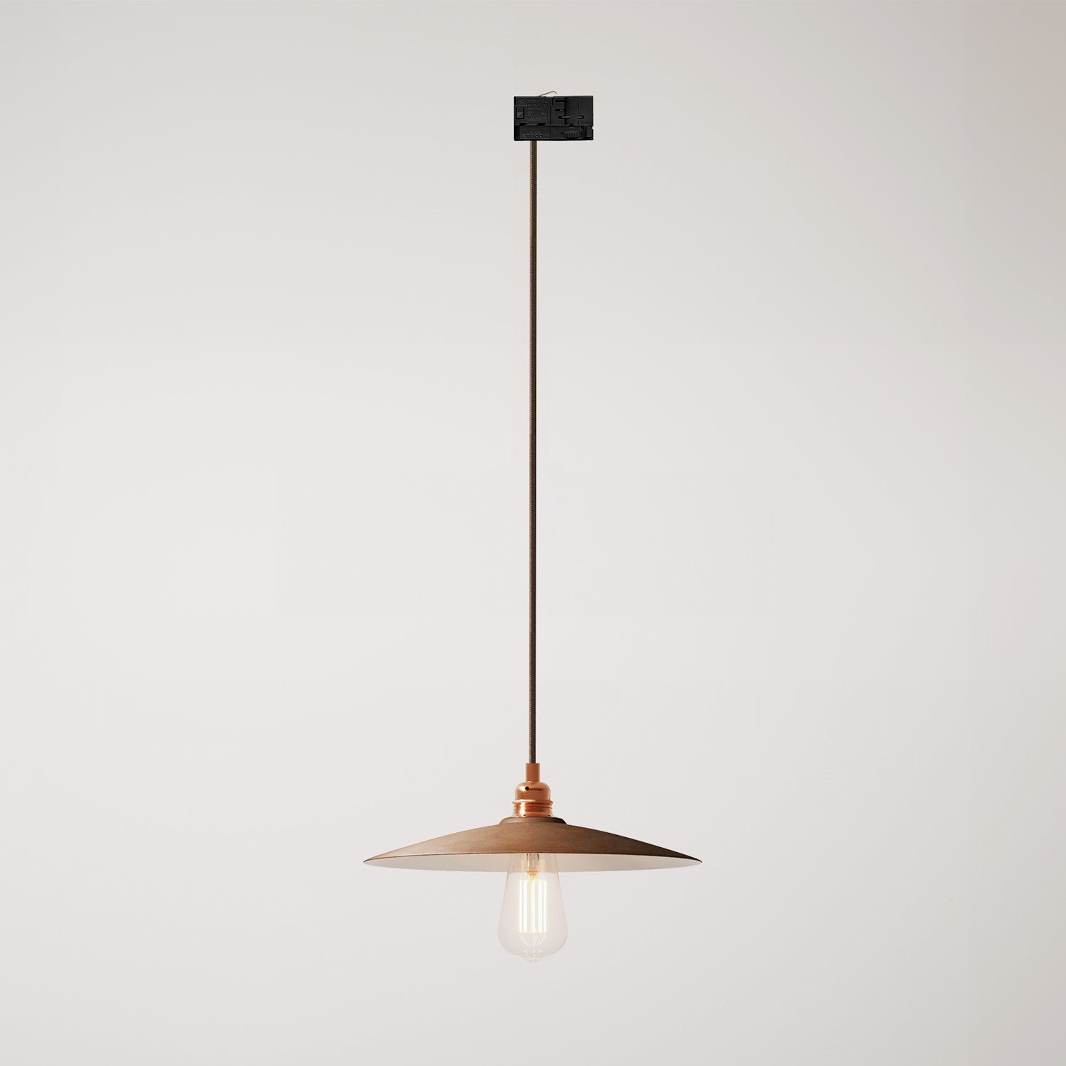 Závěsné svítidlo Piatto plate s keramickým stínidlem Ø 310 mm, max. 57 W
