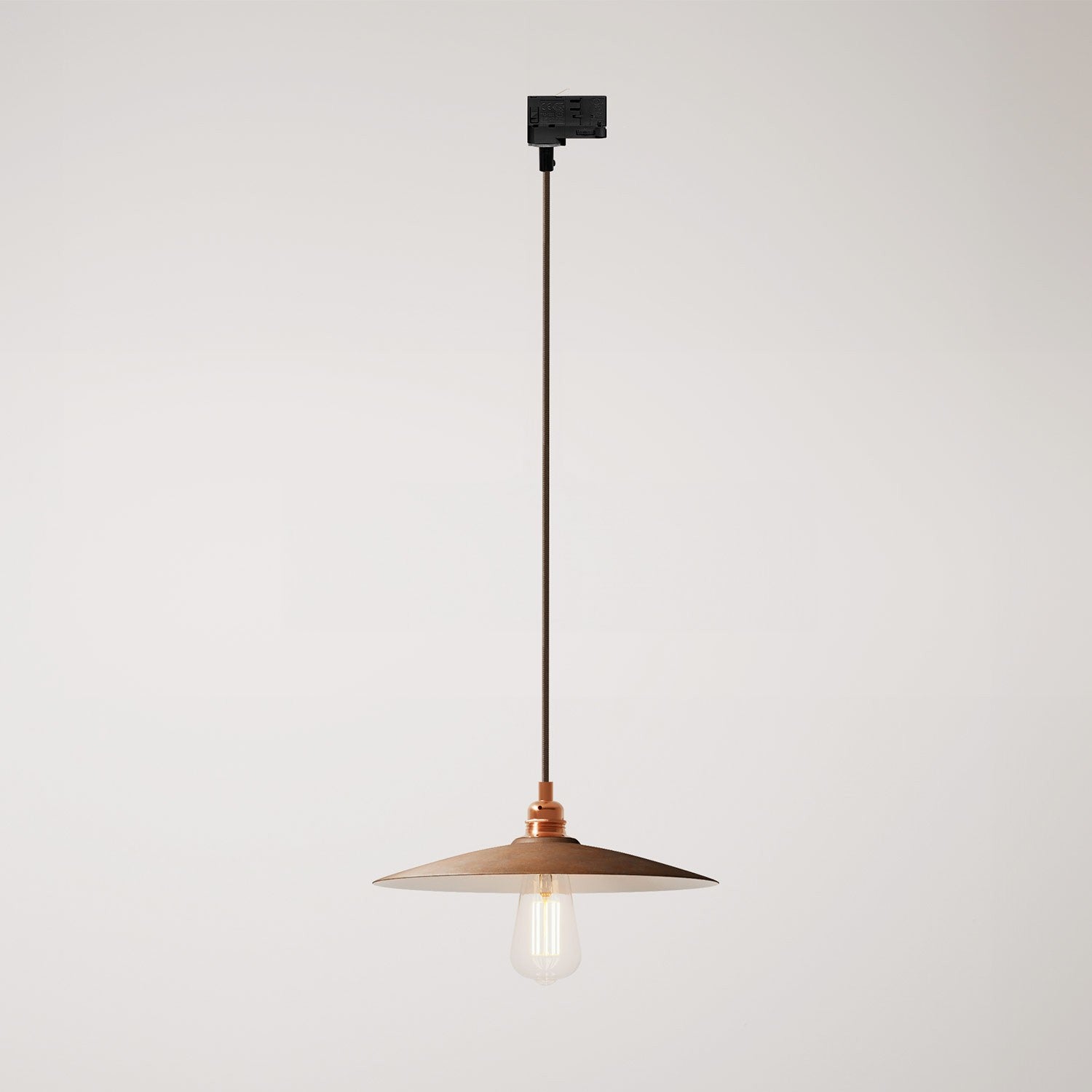 Závěsné svítidlo Piatto plate s keramickým stínidlem Ø 310 mm, max. 57 W
