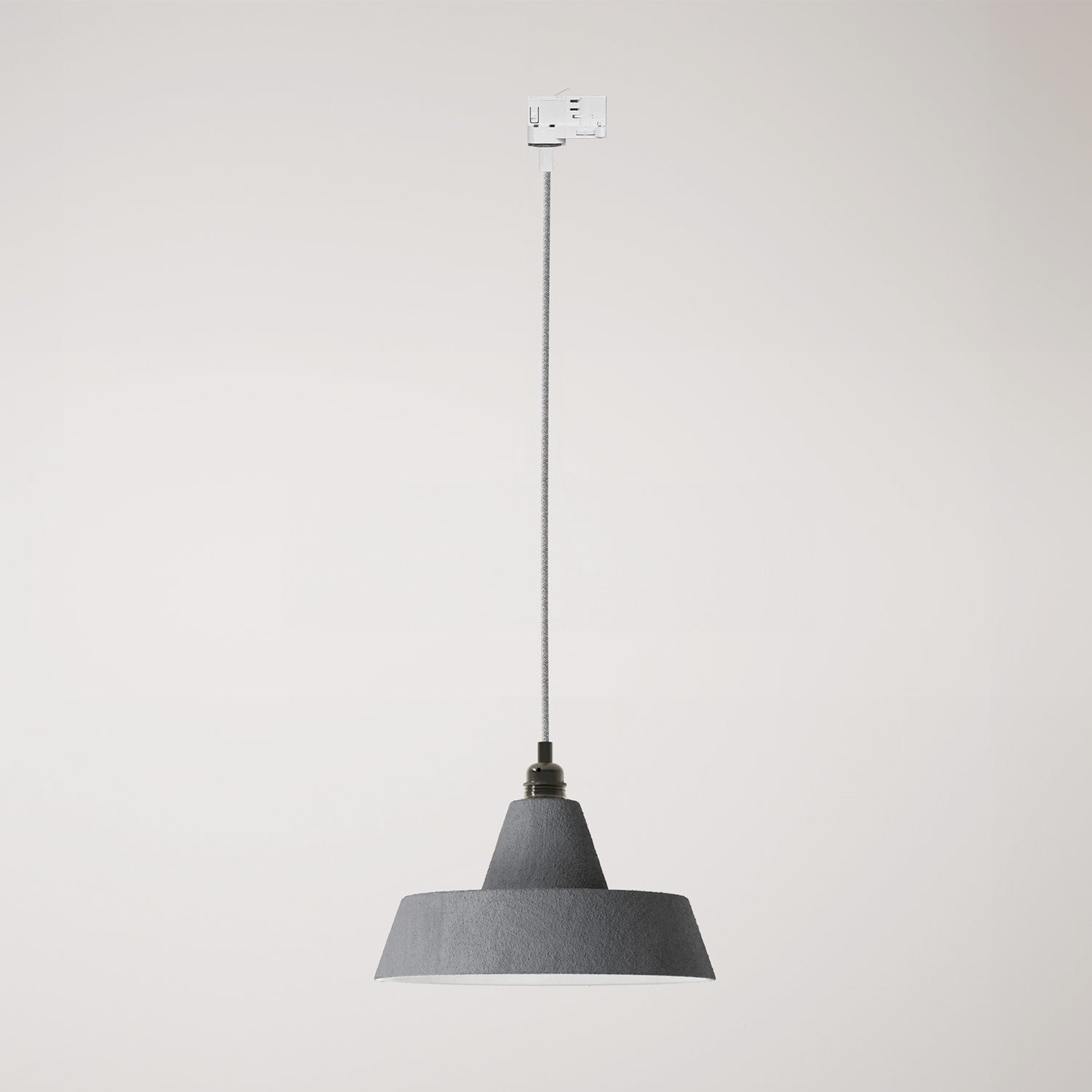 Industriální keramická závěsná lampa E27, ø 305 mm, max. 57 W