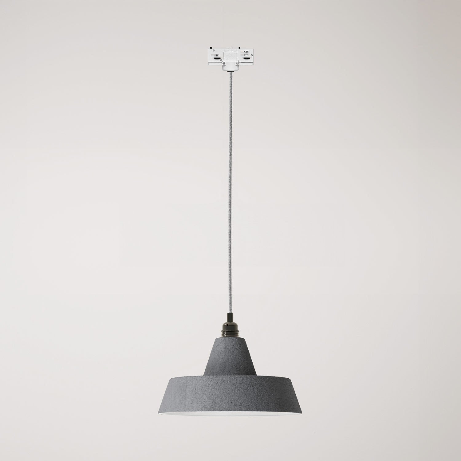 Industriální keramická závěsná lampa E27, ø 305 mm, max. 57 W