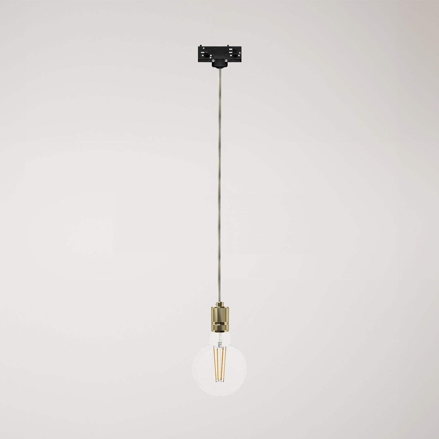 Závěsné svítidlo s hliníkovým držákem E27, 120 cm kabel, max. 57 W