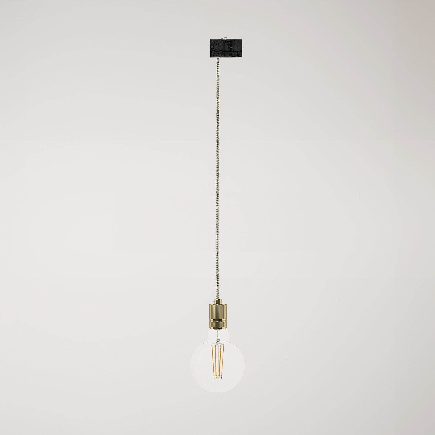 Závěsné svítidlo s hliníkovým držákem E27, 120 cm kabel, max. 57 W