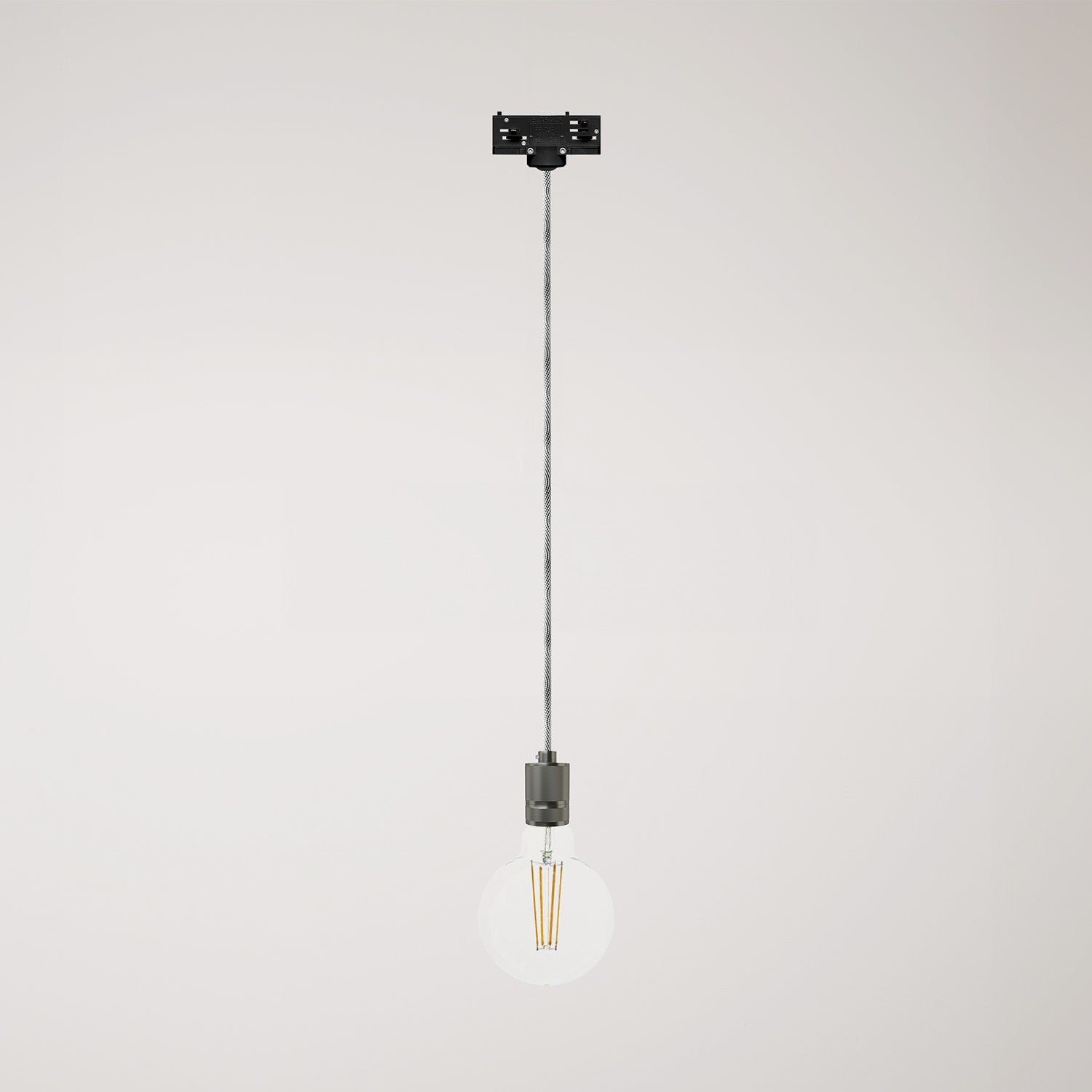 Závěsné svítidlo s hliníkovým držákem E27, 120 cm kabel, max. 57 W