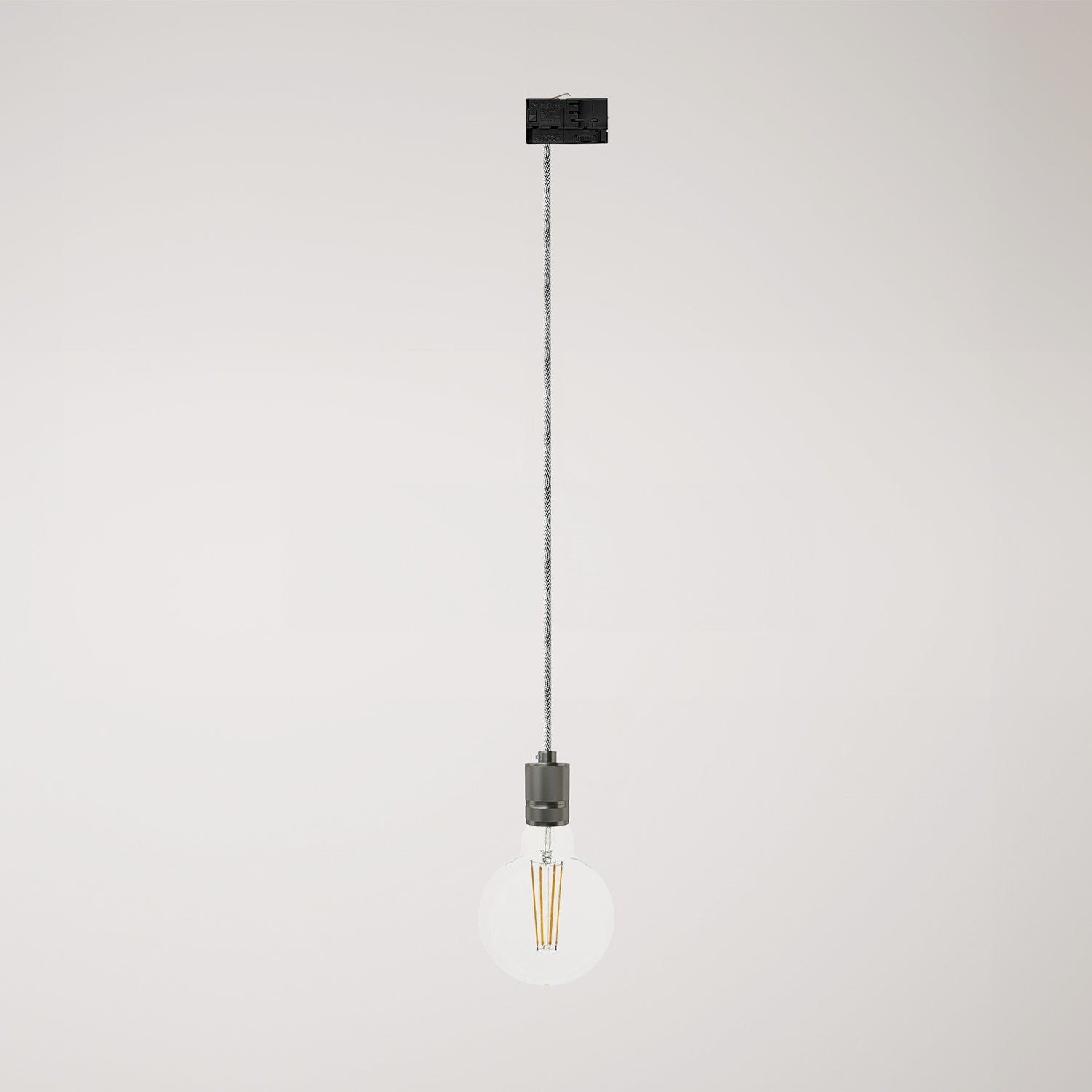Závěsné svítidlo s hliníkovým držákem E27, 120 cm kabel, max. 57 W
