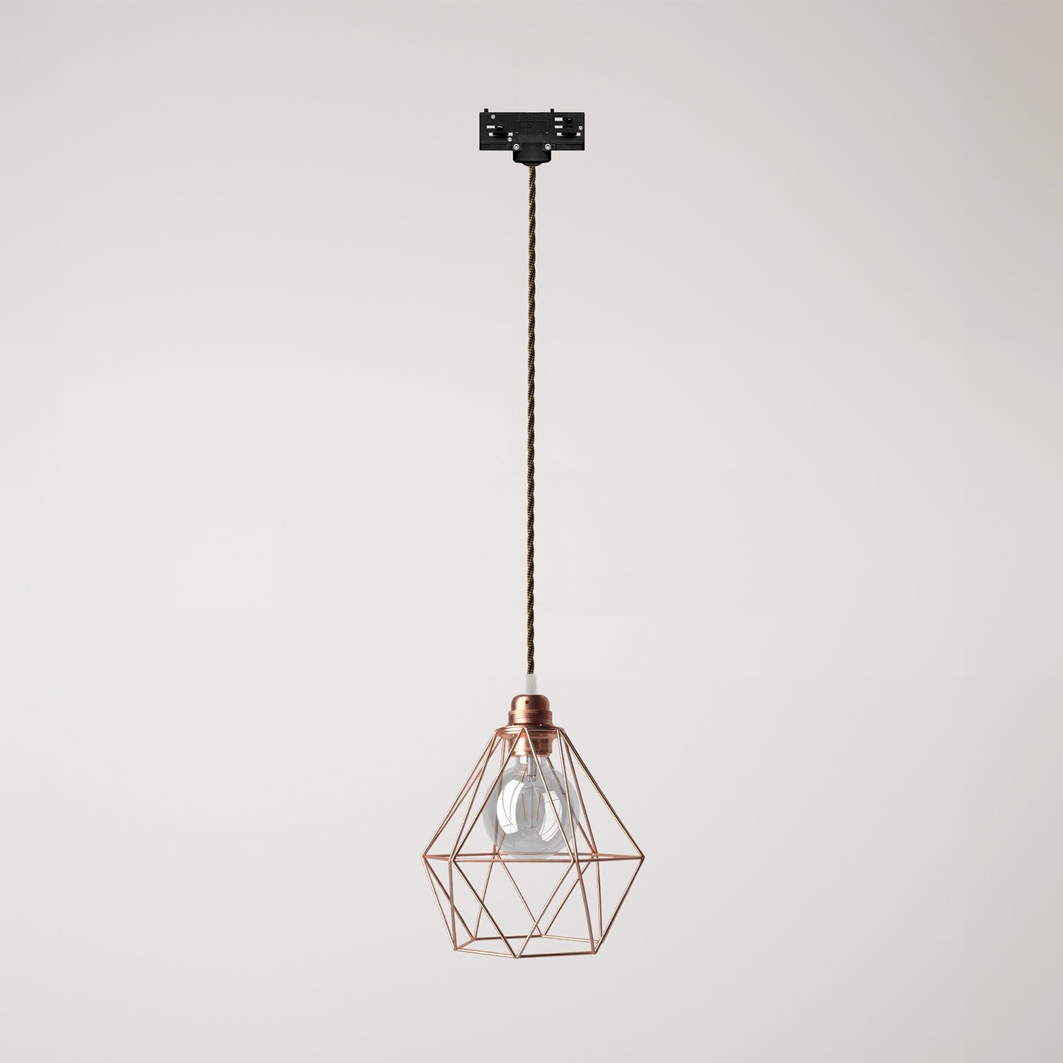 Závěsné svítidlo Diamond Cage s kovovým stínidlem a výkonem 57 W
