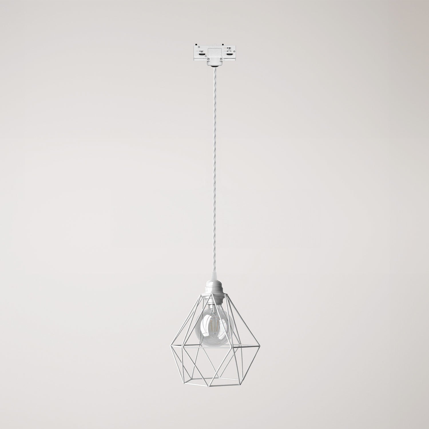 Závěsné svítidlo Diamond Cage s kovovým stínidlem a výkonem 57 W