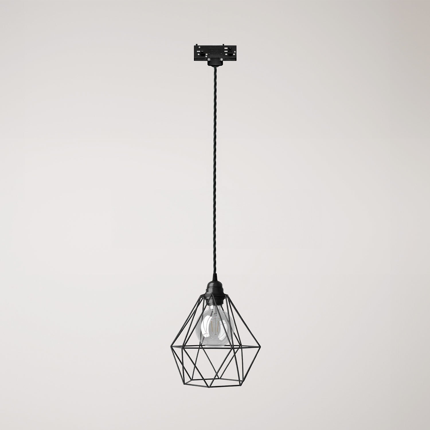 Závěsné svítidlo Diamond Cage s kovovým stínidlem a výkonem 57 W