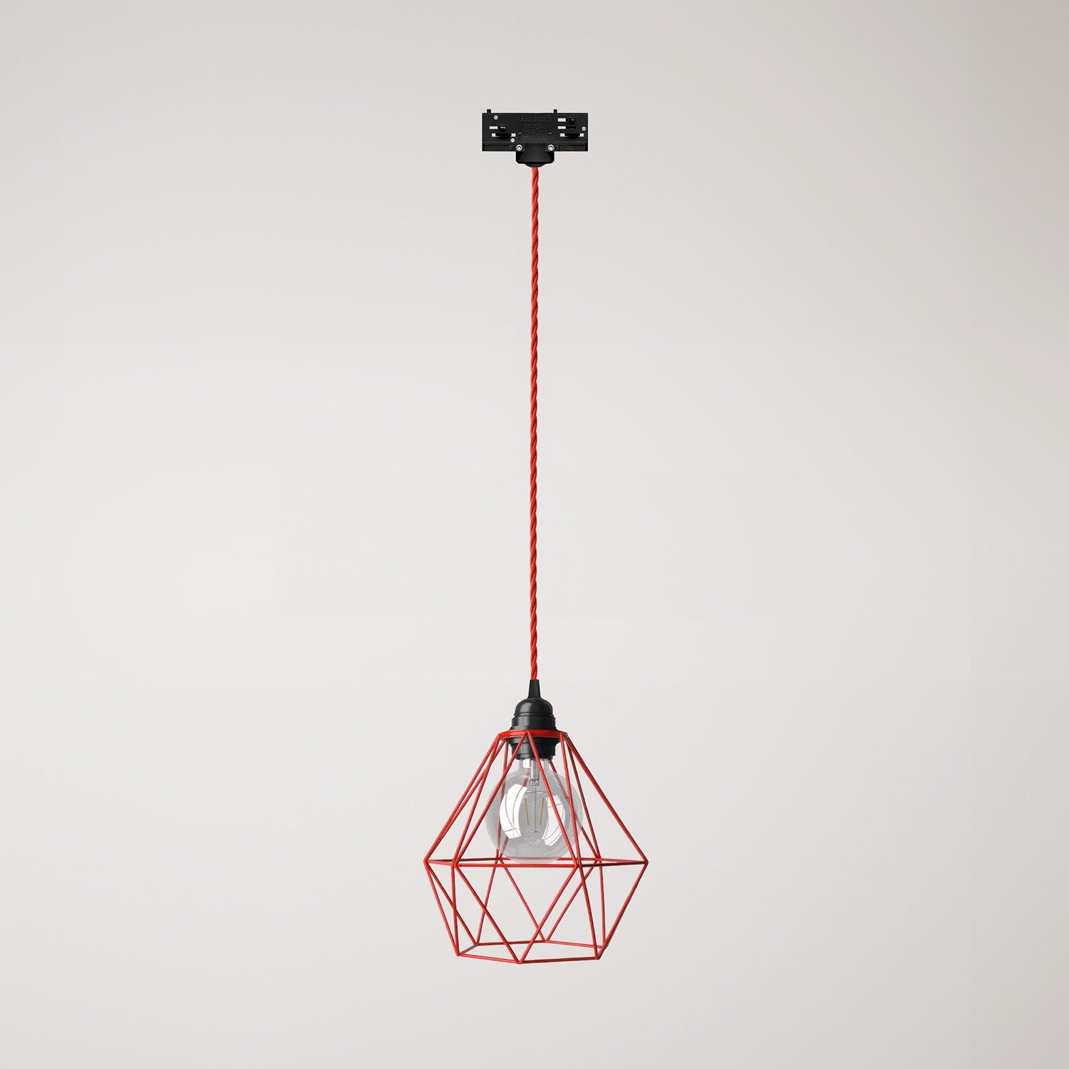 Závěsné svítidlo Diamond Cage s kovovým stínidlem a výkonem 57 W