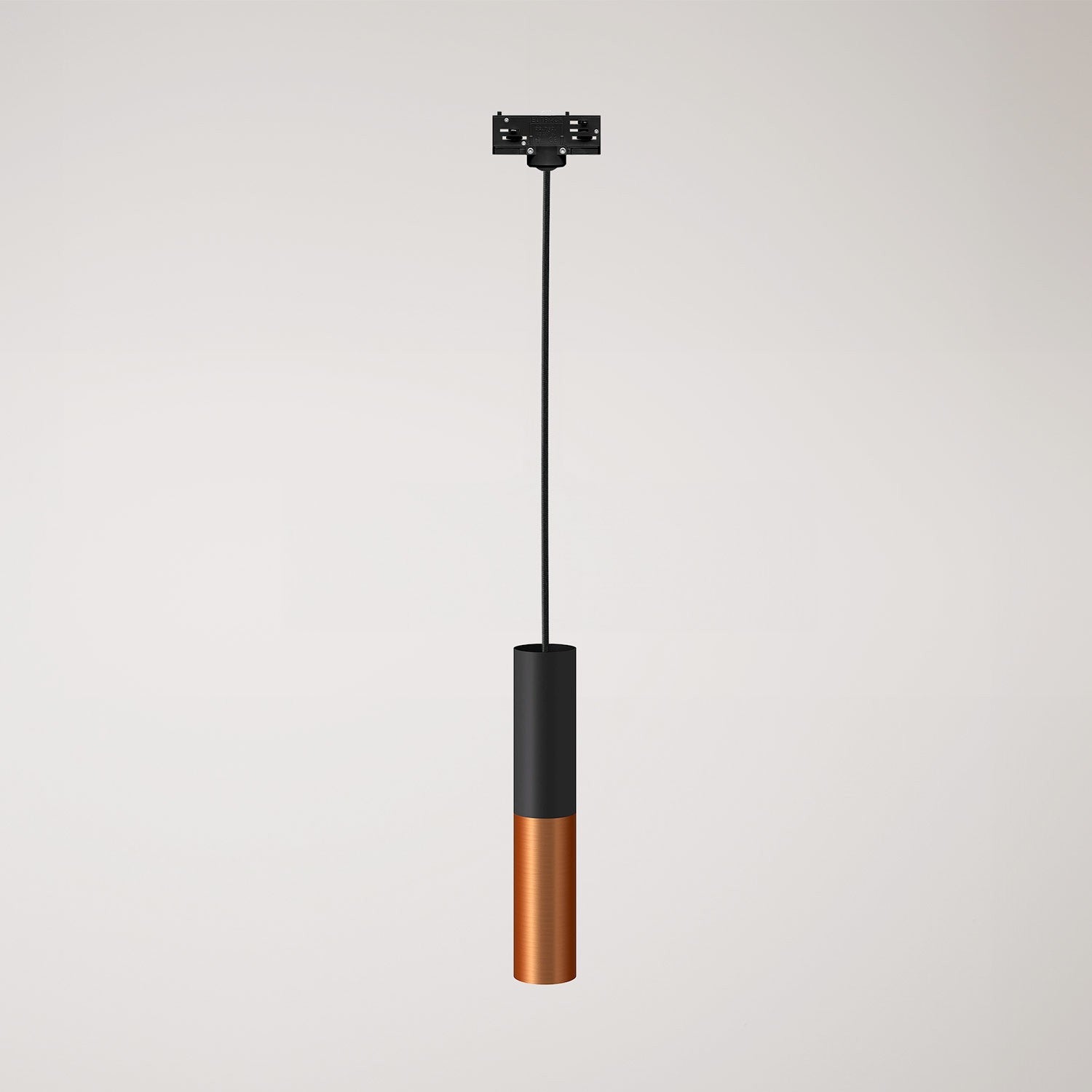 Závěsná lampa Tub-E14 s dvojitým stínidlem a teplým světlem 2700 K