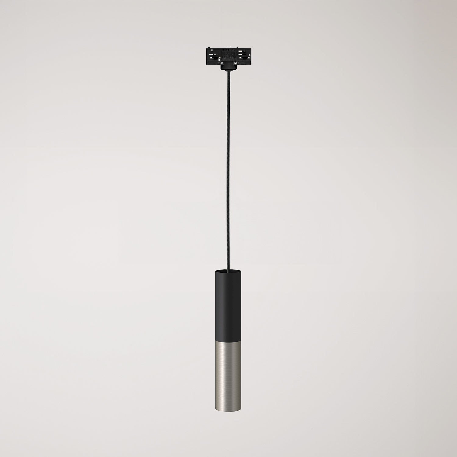 Závěsná lampa Tub-E14 s dvojitým stínidlem a teplým světlem 2700 K
