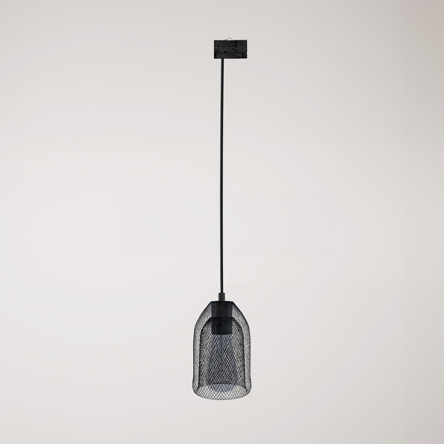 Závěsné svítidlo Ghostbell s kovovým stínidlem ø 125 mm a výkonem 57 W