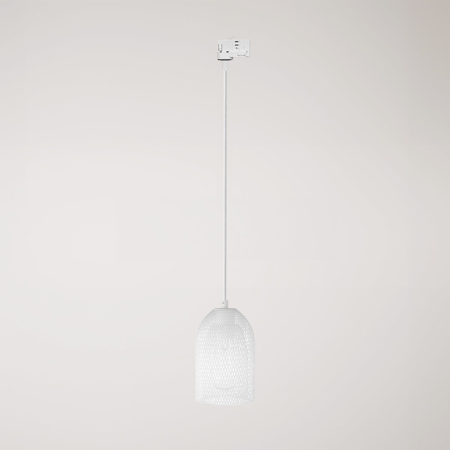 Závěsné svítidlo Ghostbell s kovovým stínidlem ø 125 mm a výkonem 57 W