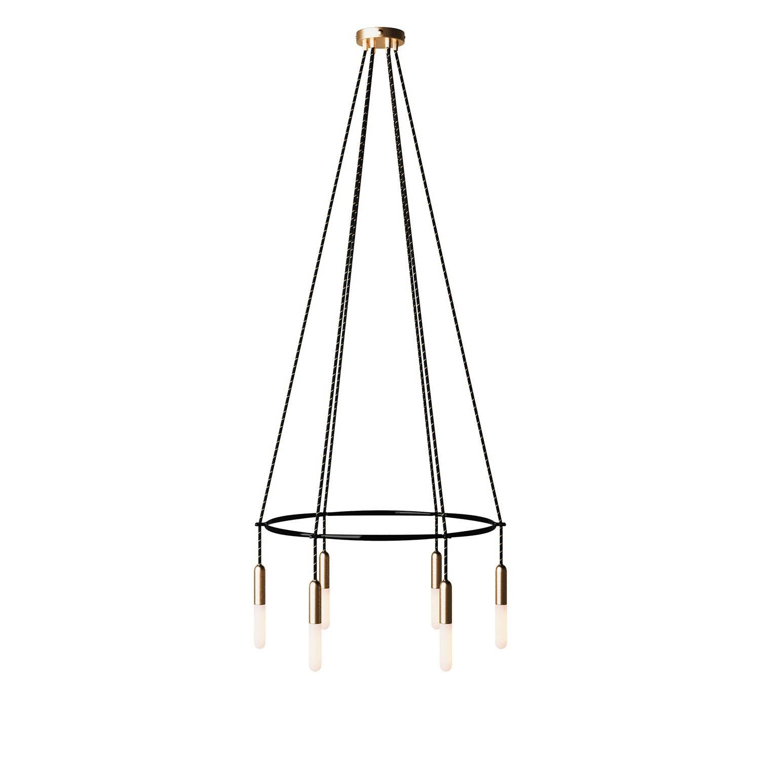 Lustr Cage P-light, 6 žárovek E14, průměr 60 cm, výška 127 cm