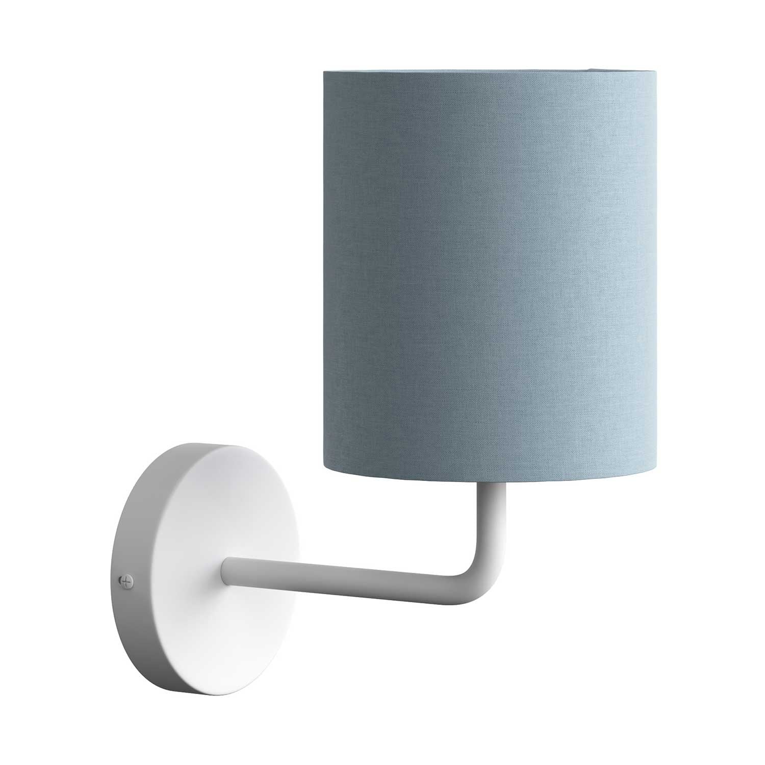 Fermaluce Pastel kovové nástěnné svítidlo s textilním stínidlem Ø 150mm a stmívatelným LED zdrojem 4W