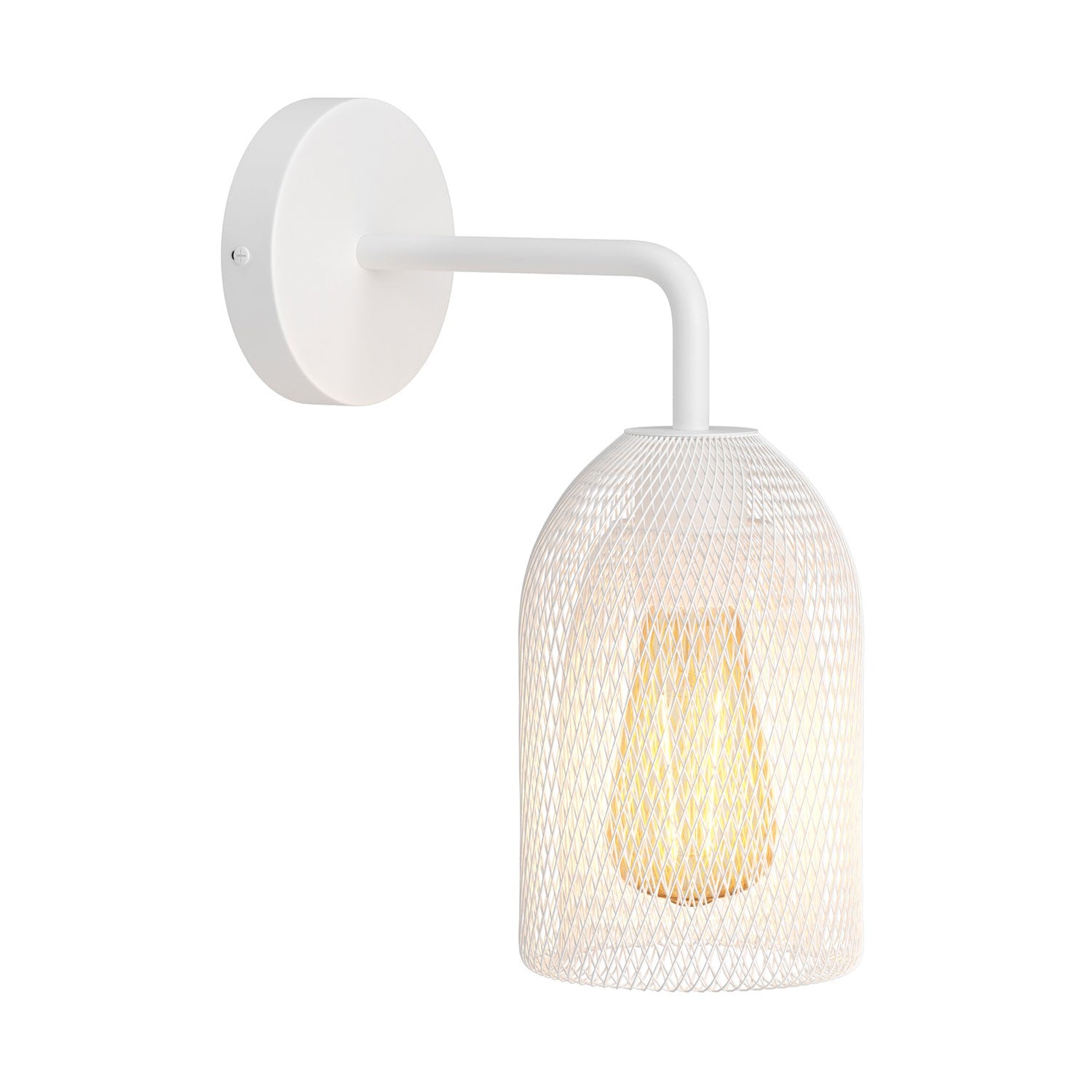 Fermaluce Urban kovové nástěnné svítidlo Ghostbell s ohnutou trubičkou, E27, max 53W